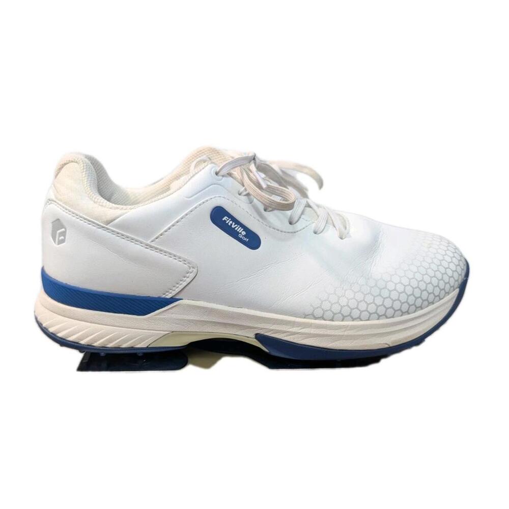 FitVille Men's Extra Wide Golf Shoes Outdoor Waterproof Spiked Professional 13ew